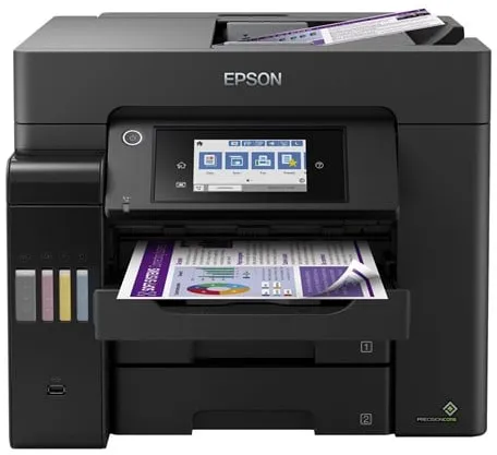 Epson EcoTank ET-5850 All in One Bläckskrivare Multifunktion med Fax - Färg - Bläck