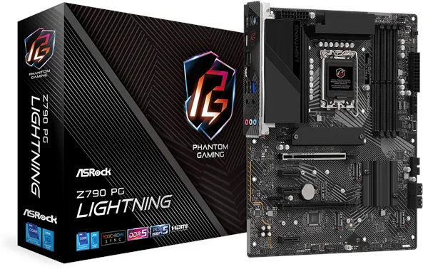 ASRock Z790 PG Lightning Moderkort - Intel Z790 - Intel LGA1700-sockel - DDR5 RAM - ATX