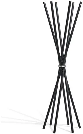 Klädhängare Møbel Copenhagen Coat i svartmålad ask/polerad aluminium