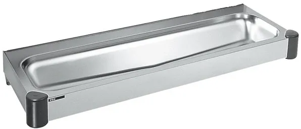 Juvel Intra juvel p12 tvättställ utan bakplatta, avlopp i mitten, rostfritt stål