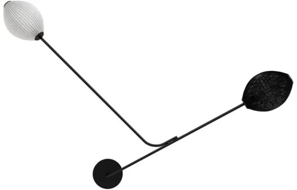 GUBI Satellite Vägglampa Fast installation Svart/Vit