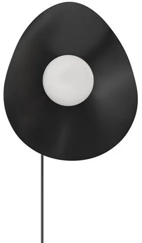 NORR11 Fuji Vägglampa Small Burned Black